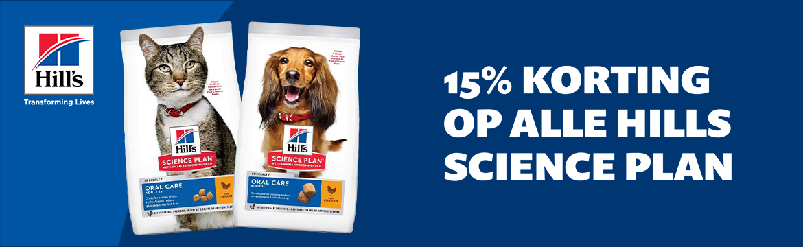 ACTIE: -15% Hill's Science Plan voor hond en kat