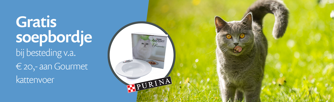ACTIE: Gratis soepbord bij besteding v.a. €35,- aan Gourmet kat