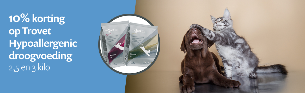 ACTIE: 10% korting op Trovet Hypoallergenic kleinverpakking