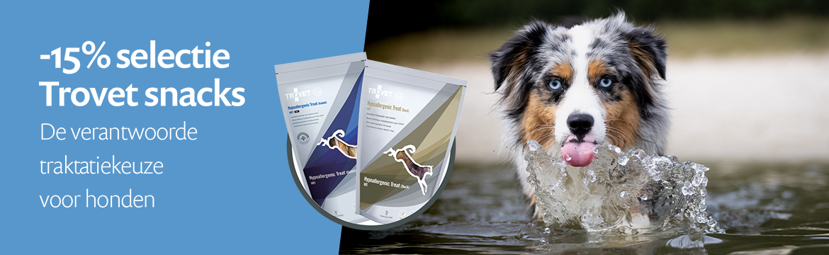 ACTIE: 15% korting op Trovet treats voor honden