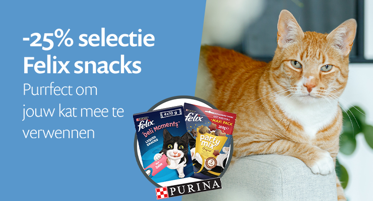 ACTIE: 25% korting op selectie Felix snacks