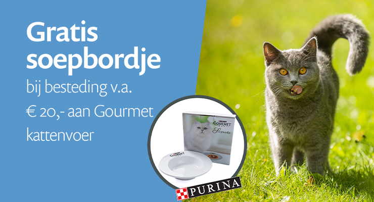 ACTIE: Gratis soepbord bij besteding v.a. €35,- aan Gourmet kat