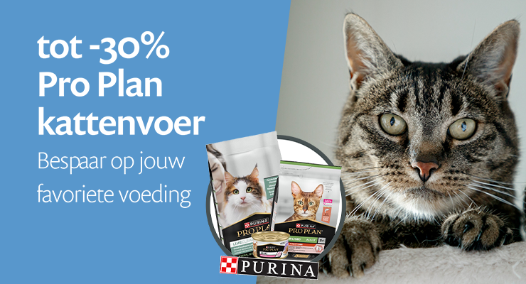 ACTIE: tot 30% korting op Purina Pro Plan kattenvoer