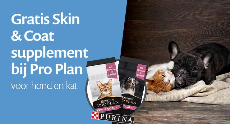 ACTIE: Gratis Skin & Coat Supplement bij Purina Pro Plan
