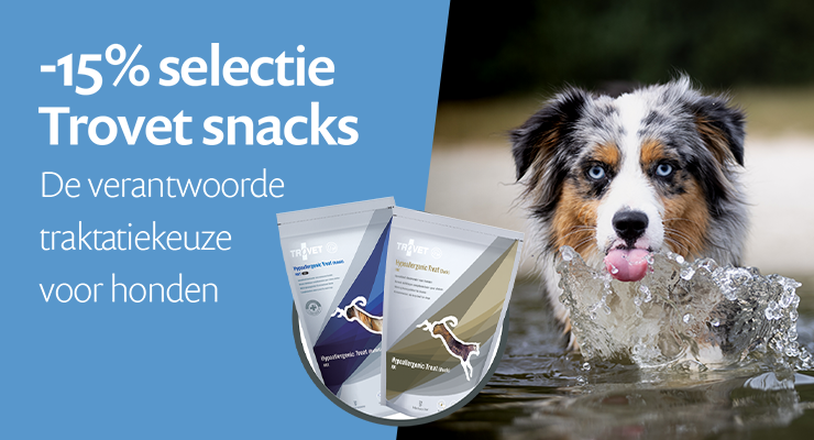 ACTIE: 15% korting op Trovet treats voor honden