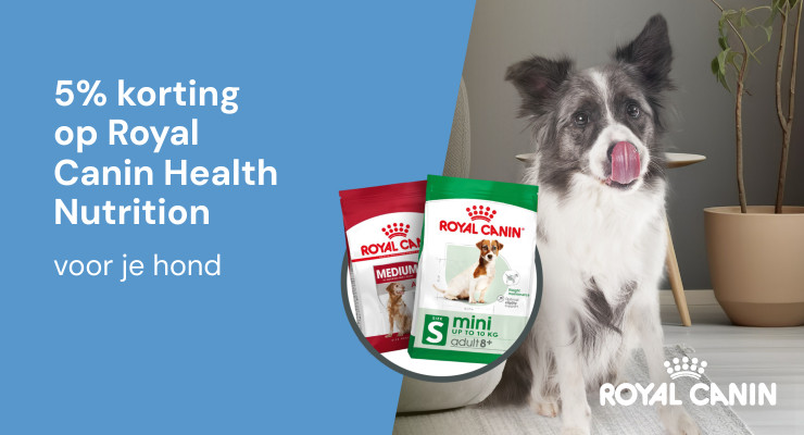 ACTIE: 5% korting Royal Canin Size Health Nutrition grootverpakkingen voor je hond
