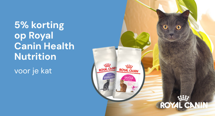 ACTIE: 5% korting Royal Canin Health Nutrition grootverpakkingen voor je kat