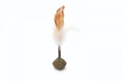 Beeztees catnip bal + Matatabi met veren kattenspeelgoed 16cm