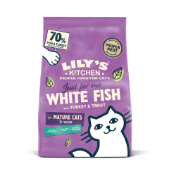 Lily's Kitchen met Witvis/Kalkoen Senior kattenvoer 800 gram