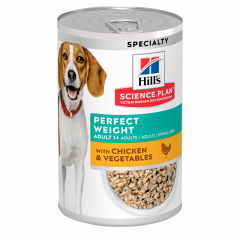 Hill's Science Plan Adult Perfect Weight Hondenvoer met Kip & Groenten natvoer 363 gram