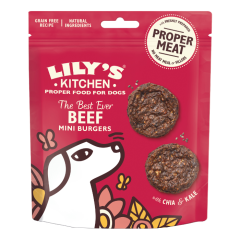 Lily's Kitchen Beef Miniburger met Rund hondensnacks 70 gram