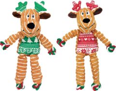 Kong Kerst Holiday Floppy Knots reindeer small/medium hondenspeelgoed