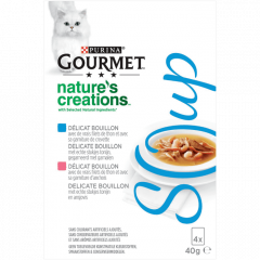 GOURMET Crystal Soup Tonijn kattensnack nat 4x40gr
