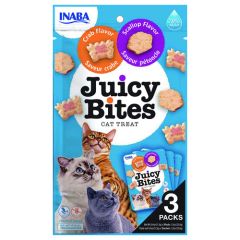 Inaba Juicy Bites Krab & Jacobsschelp kattensnacks