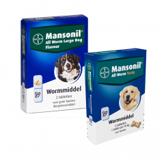 Mansonil All Worm tasty ontwormingsmiddel voor de hond