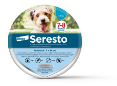 Seresto teken- en vlooienband hond tot 8kg 38cm