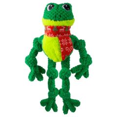 Kong Holiday Knots Frog Groen hondenspeelgoed