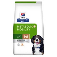 Hill's J/D Metabolic + Mobility Weight Management hondenvoer met Kip 4kg zak