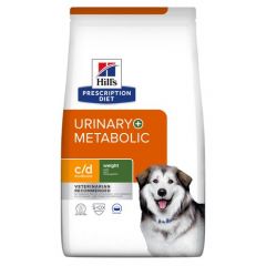 Hill's C/D Multicare Urinary + Metabolic hondenvoer 12kg
