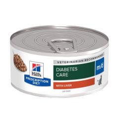 Hill's Prescription Diet m/d Diabetes Care kattenvoer nat met Lever 156g blik