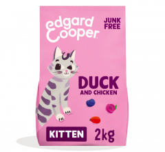 Edgard & Cooper graanvrij eend kitten kattenvoer 2kg