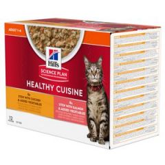 Hill's Science Plan healthy cuisine stoofpotje voor katten 12 x 80 gram