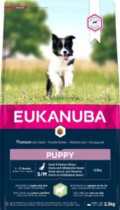 Eukanuba Dog - Puppy/Junior small/medium Lam & Rijst 2,5kg