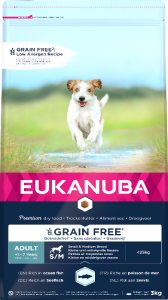 Eukanuba graanvrij zeevis kleine & middelgrote rassen hondenvoer 