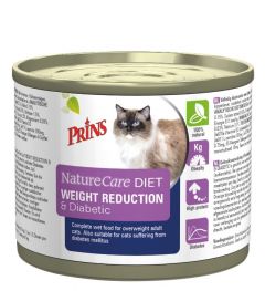 Prins NatureCare Diet Weight Reduction & Diabetic kattenvoer 200 gram