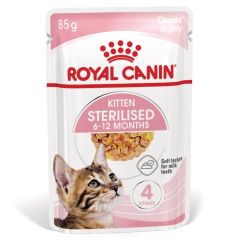 Royal Canin sterilised kitten Jelly natvoer voor kitten 12 x 85gr