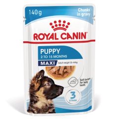 Royal Canin maxi natvoer voor puppy zakjes 10x140gr
