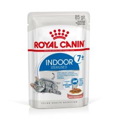 ROYAL CANIN® Indoor Sterilised 7+ in Gravy (brokjes in saus) 85gr