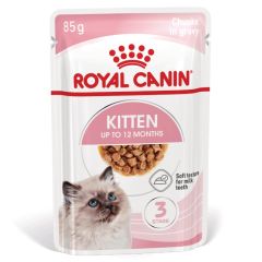 Royal Canin kitten morsels in gravy (saus) natvoer voor kitten zakjes 12x85gr 