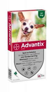 Advantix Spot-On Hond 40/200 tot 4kg - 6 pip