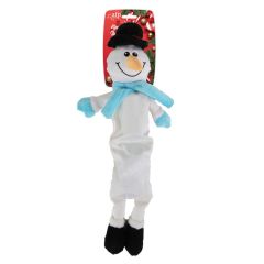 All For Paws Kerst Long Body Sneeuwpop hondenspeelgoed