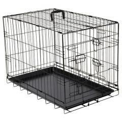 Adori Hondenbench 2-Deurs Zwart 76x48x54 cm