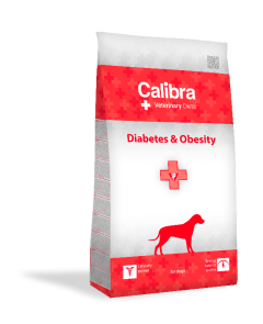 Calibra Veterinary Diets Dog Diabetes & Obesity hondenvoer 12kg (LET OP: BREUKZAK) 