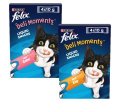 Felix Deli Moments Liquid Kattensnack 4 x 10 gram
