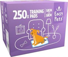 Easypets Puppy Training Pads 250 stuks - Zindelijkheidstraining - Hondentoilet - 58 x 58 cm