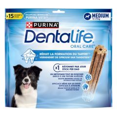Purina Dentalife Daily Oral Care Medium kauwsnacks hond 15 stuks