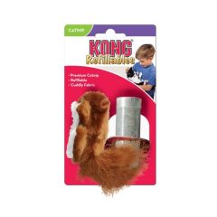 Kong Pluche Eekhoorn met Catnip kattenspeelgoed