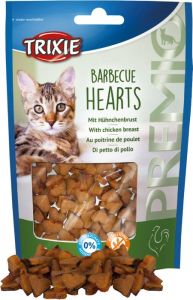 Trixie Premio Barbecue Hearts kip kattensnack 50gr