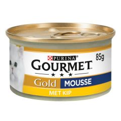 Gourmet Gold Mousse met Kip natvoer kat 85 gram
