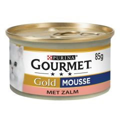 Gourmet Gold Mousse met Zalm natvoer kat 85 gram