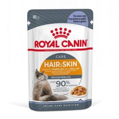 Royal Canin Care Hair & Skin Care in Jelly natvoer kattenvoer zakjes 12 x 85 gram