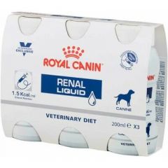 Royal Canin renal liquid hondenvoer 3x200ml natvoer