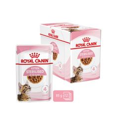 Royal Canin sterilised kitten morsels in gravy (saus) natvoer voor kitten 12 x 85gr