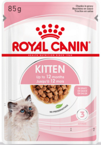 Royal Canin kitten morsels in gravy (saus) natvoer voor kitten zakjes 12x85gr 