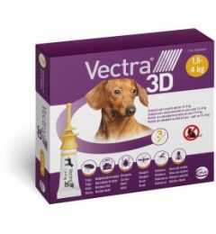 Vectra 3D 3 pipetten voor kleine honden (1,5-4 kg)