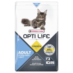 Versele-Laga Opti Life Cat Adult Sterilised & Light 1kg Chicken